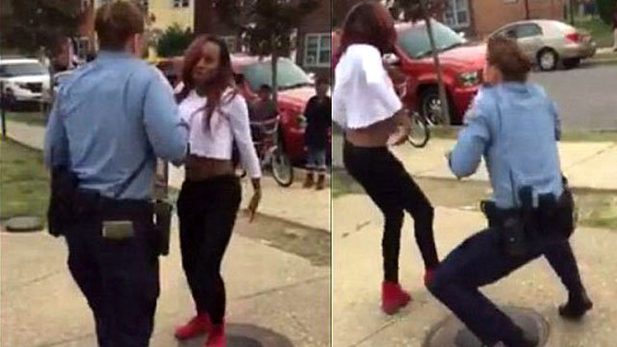 Amerikan Polisinden Genç Kıza Danslı Cevap