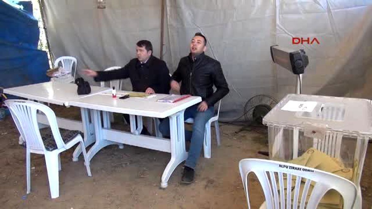 Eskişehir Çadırda Oy Kullandılar