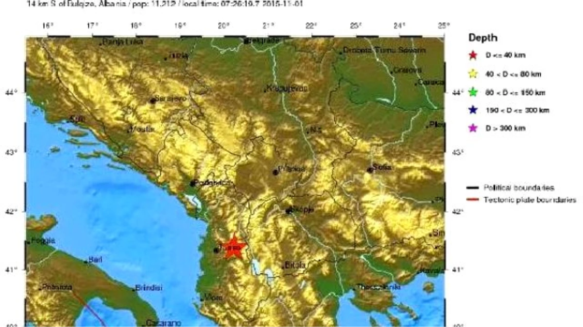 Makedonya Depremle Uyandı
