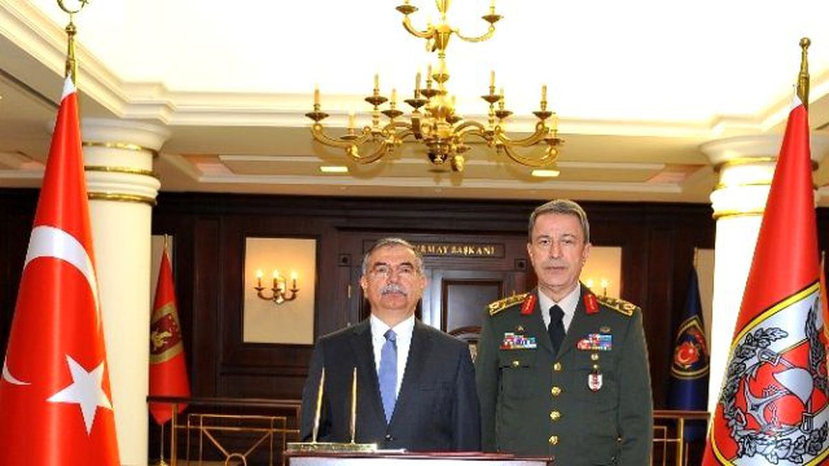 Meclis Başkanı Yılmaz\'dan Orgeneral Akar\'a Ziyaret