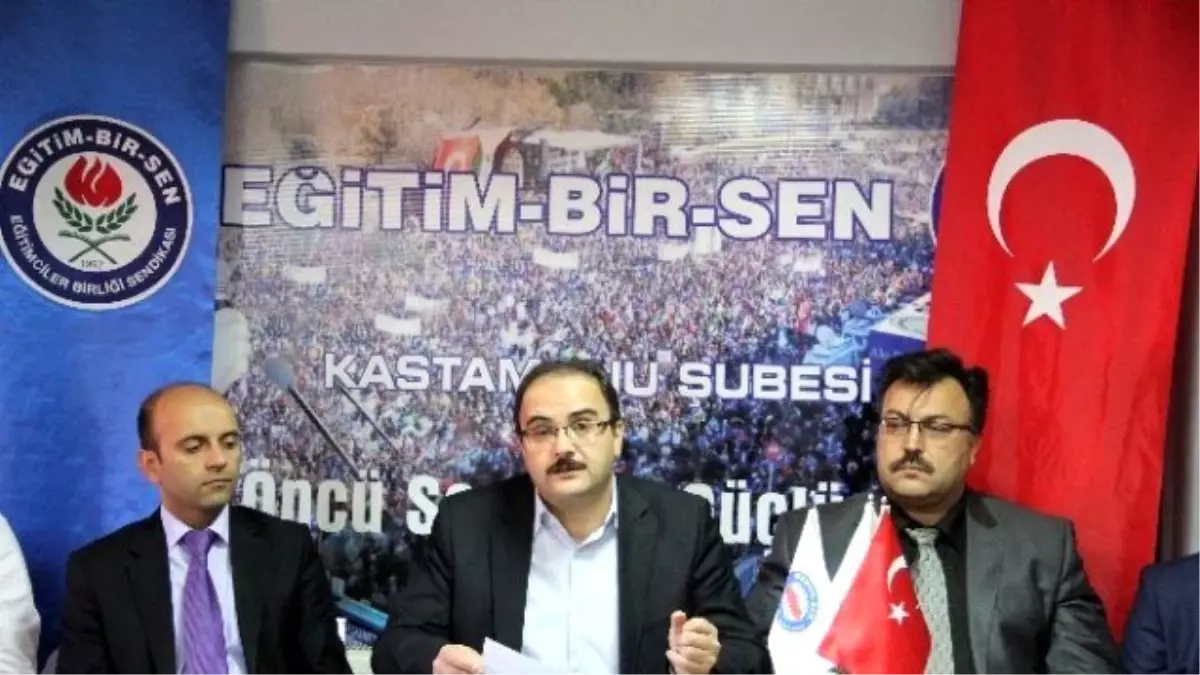 Eğitim-bir-sen Kastamonu Şube Başkanı Orhan Sancaktaroğlu;