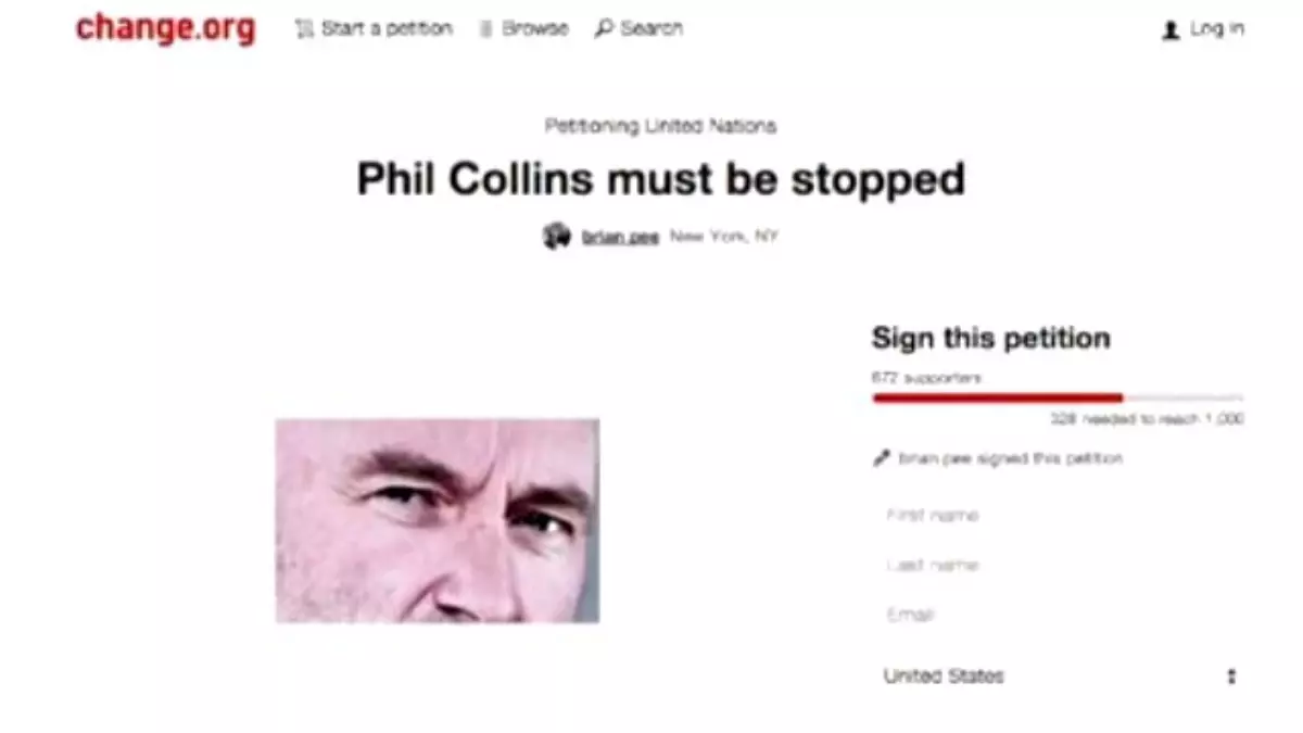 Music Fans Launch Petition To Stop Phil Collins\' Return To Music