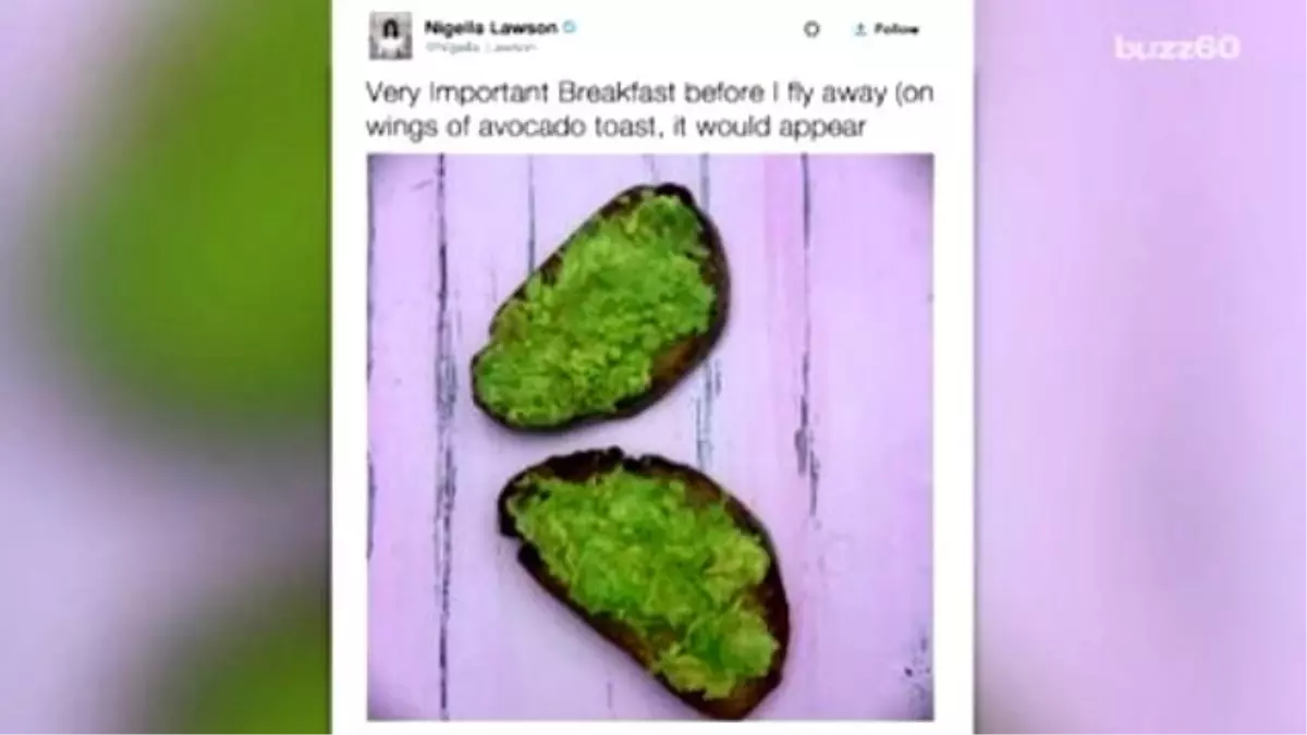 The Internet İs Mad At Nigella Lawson For Loving Avocado Toast