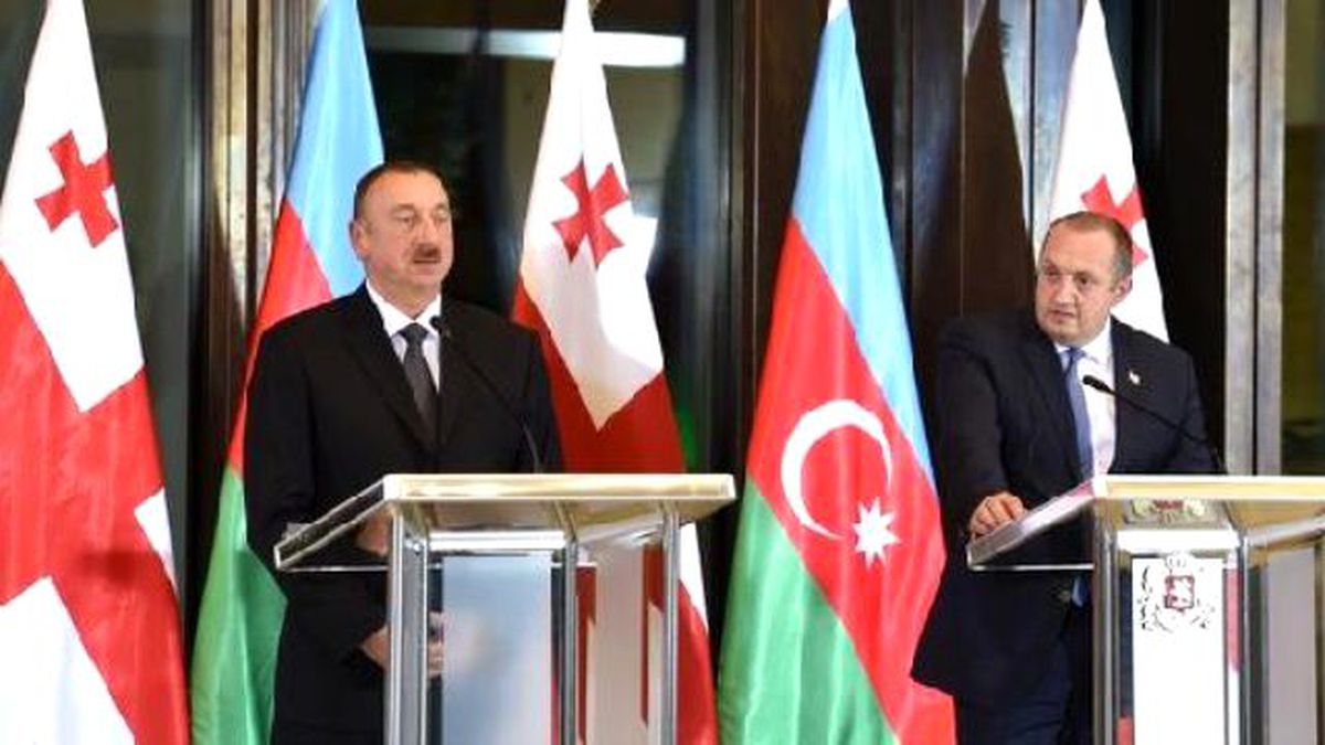 Azerbaycan Cumhurbaşkanı Aliyev Gürcistan\'da