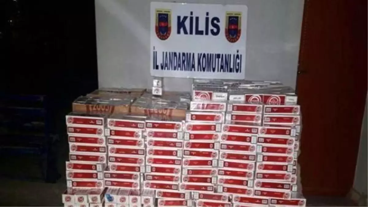 Kilis\'te 11 Bin 990 Kaçak Sigara Ele Geçirildi