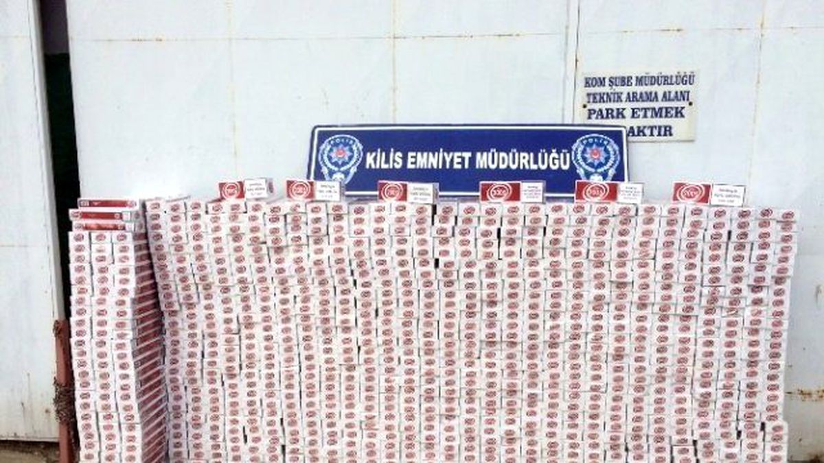 10 Bin 500 Paket Sigara Yakalandı