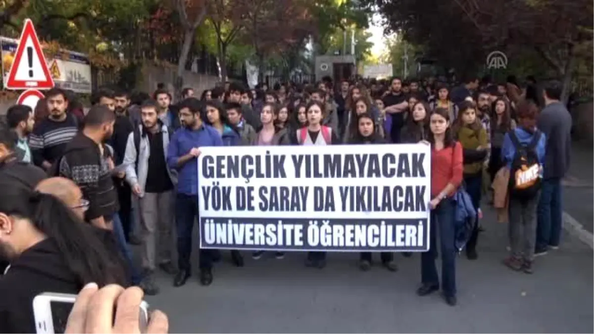 Başkentte Üniversitelilerden YÖK Protestosu