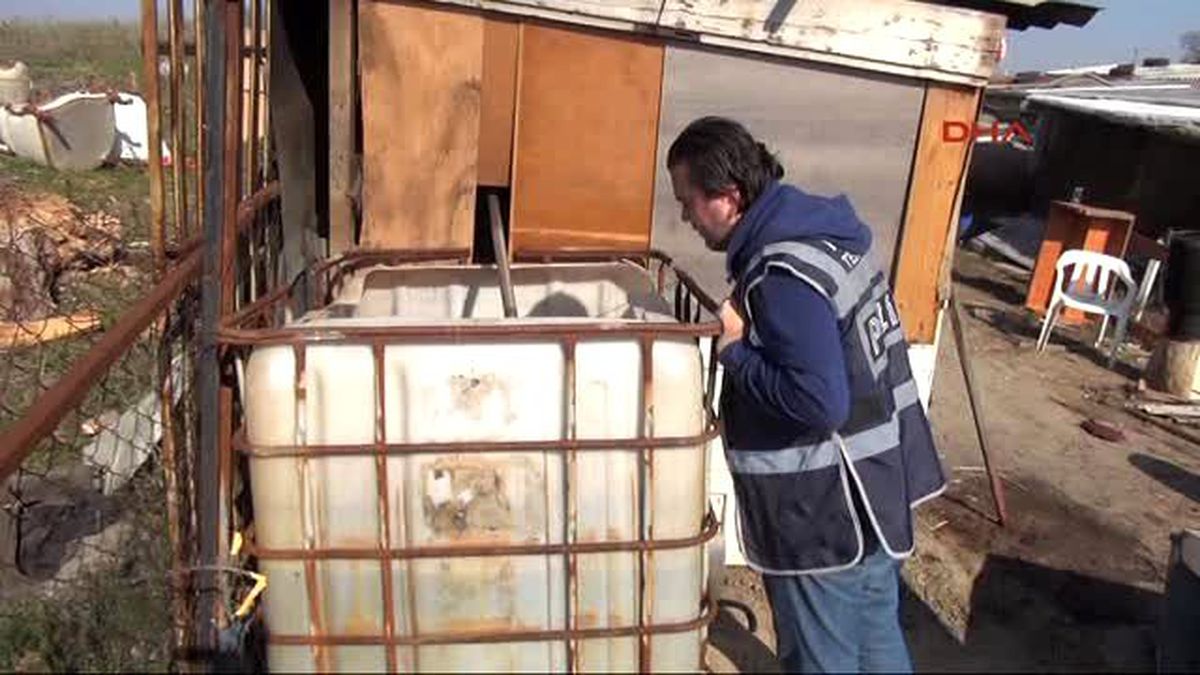 Çorlu?da Çiftlik Evine Kaçak İçki Baskını