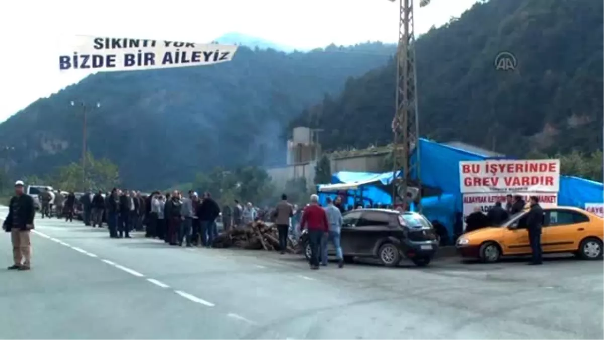 Rize\'deki Maden İşçilerinin Grevi