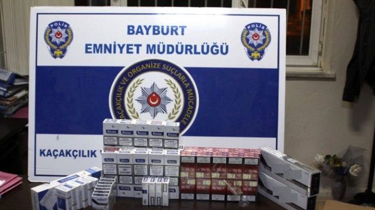 Bayburt\'ta Kaçak Sigara ve Sahte Para Operasyonu