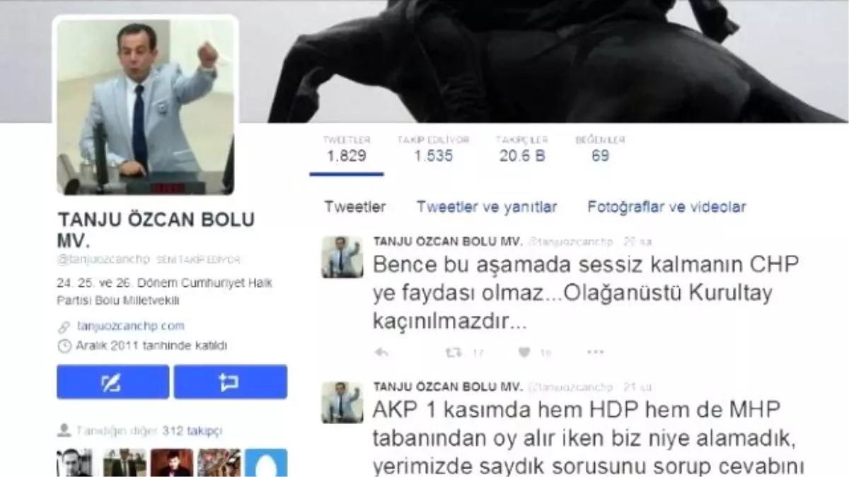 CHP Bolu Milletvekili Özcan\'dan Kurultay Çağrısı