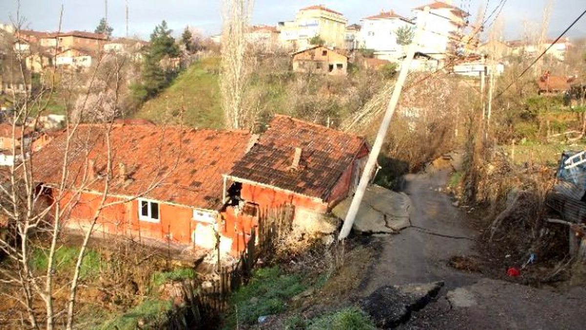 Karabük\'te Heyelan