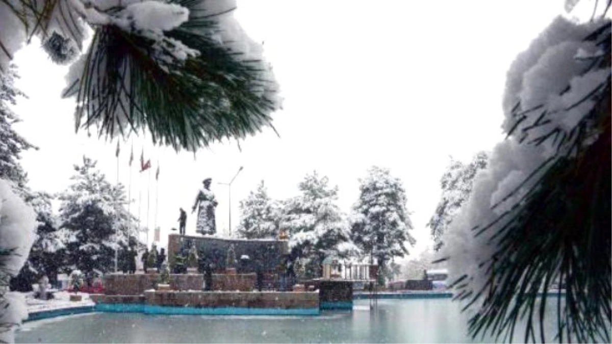 Erzurum\'a 10 Kasım\'da 10 Santim Kar Yağdı
