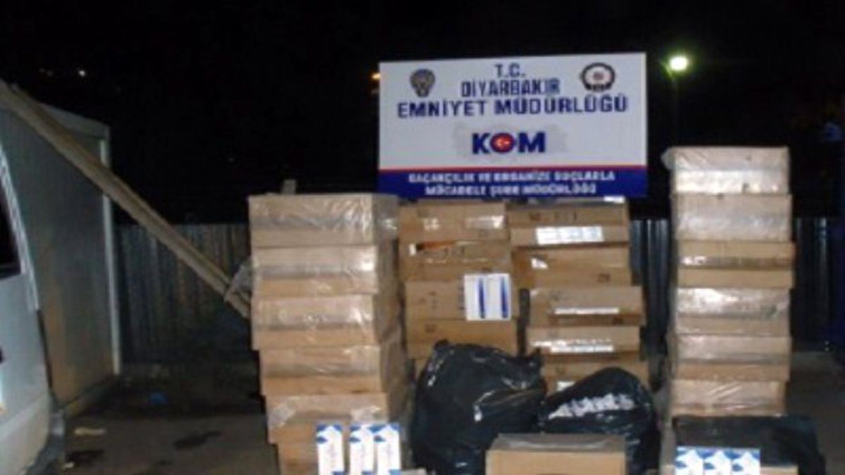 Diyarbakır\'da 111 Bin Paket Kaçak Sigara Ele Geçirildi
