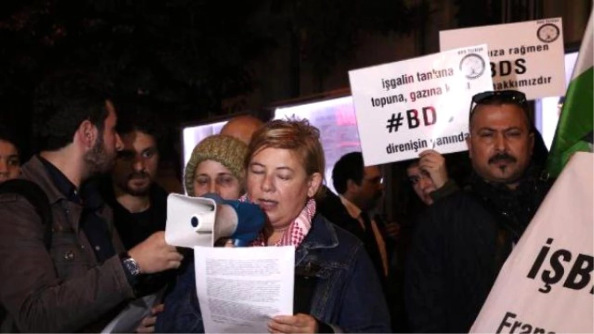 Fransız Başkonsolosluğu Önünde BDS-Türkiye Eylem Yaptı