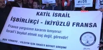 Fransız Başkonsolosluğu Önünde Bds Türkiye Eylemi...