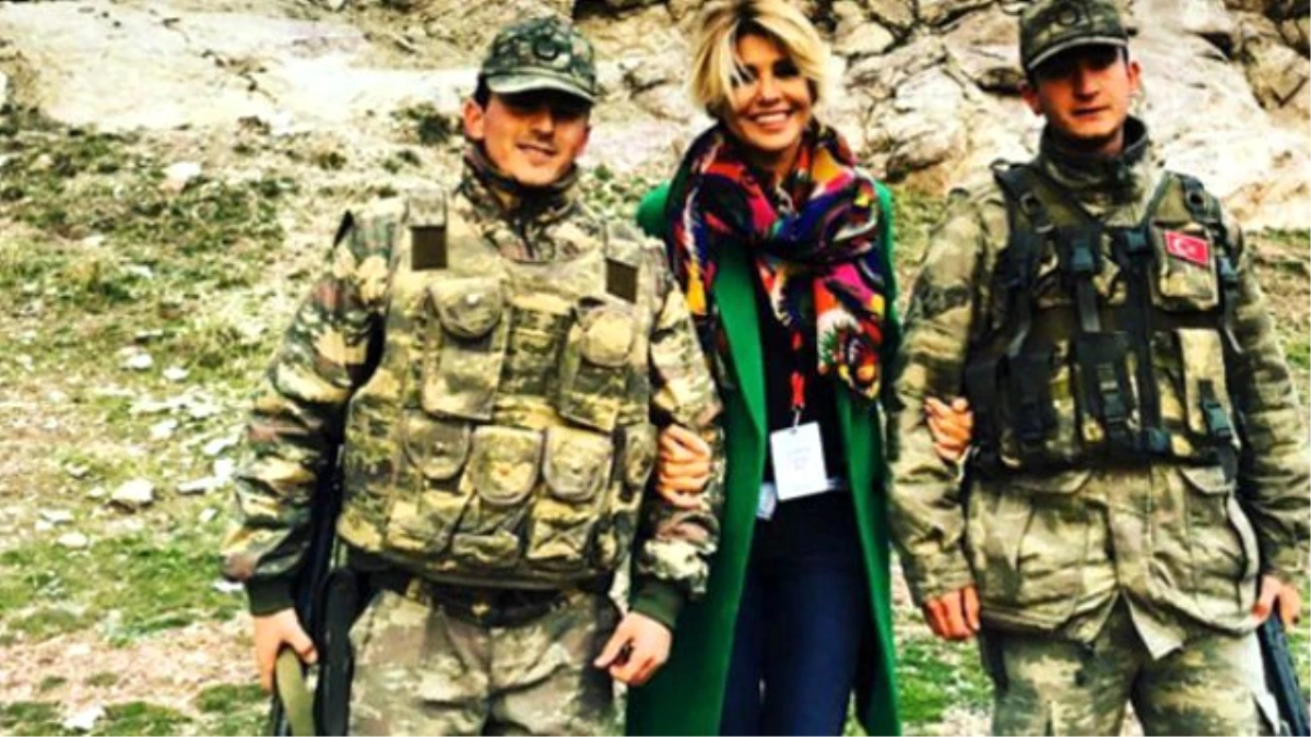 Gülben Ergen\'den Ağrı\'da Türk Askeriyle Instagram Pozu