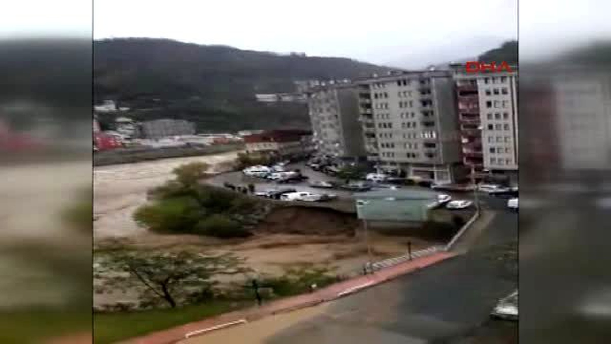 Artvin\'deki Felaket Amatör Kameralarda