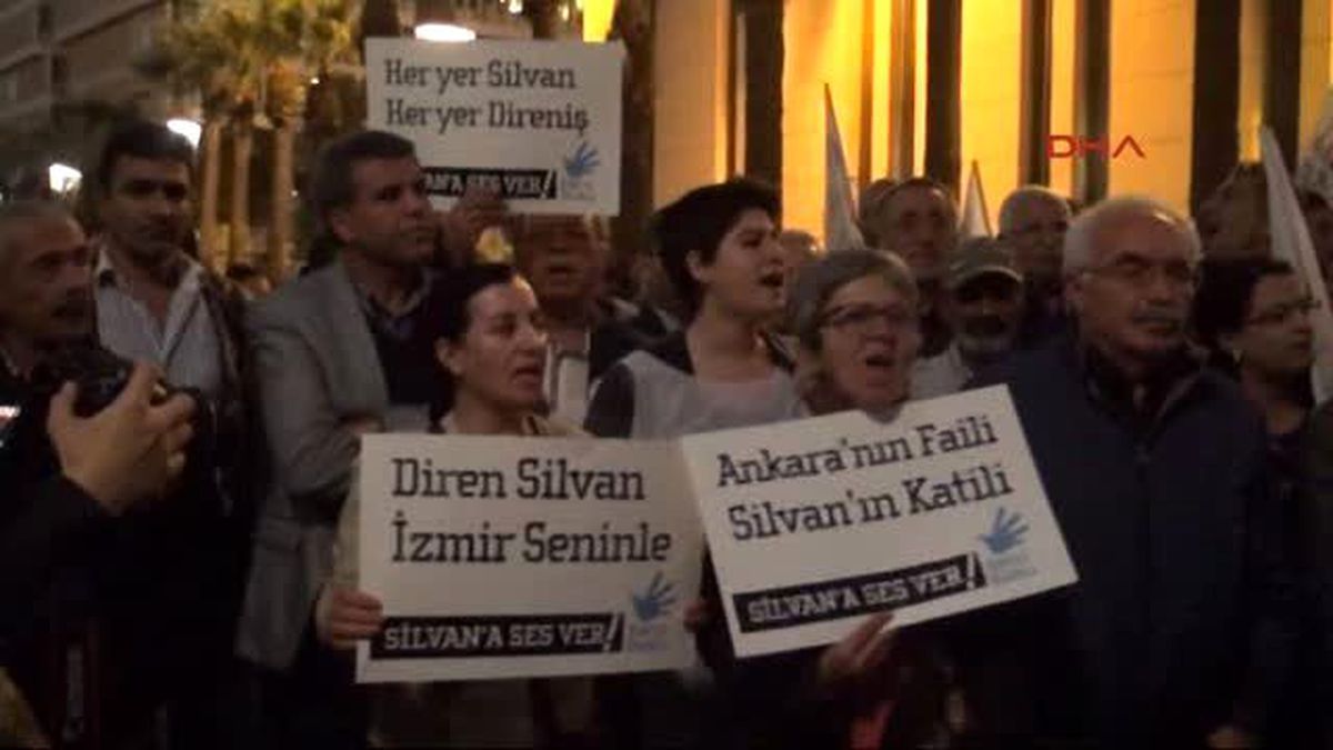 İzmir'de, Silvan Olayları Protestosu Edildi