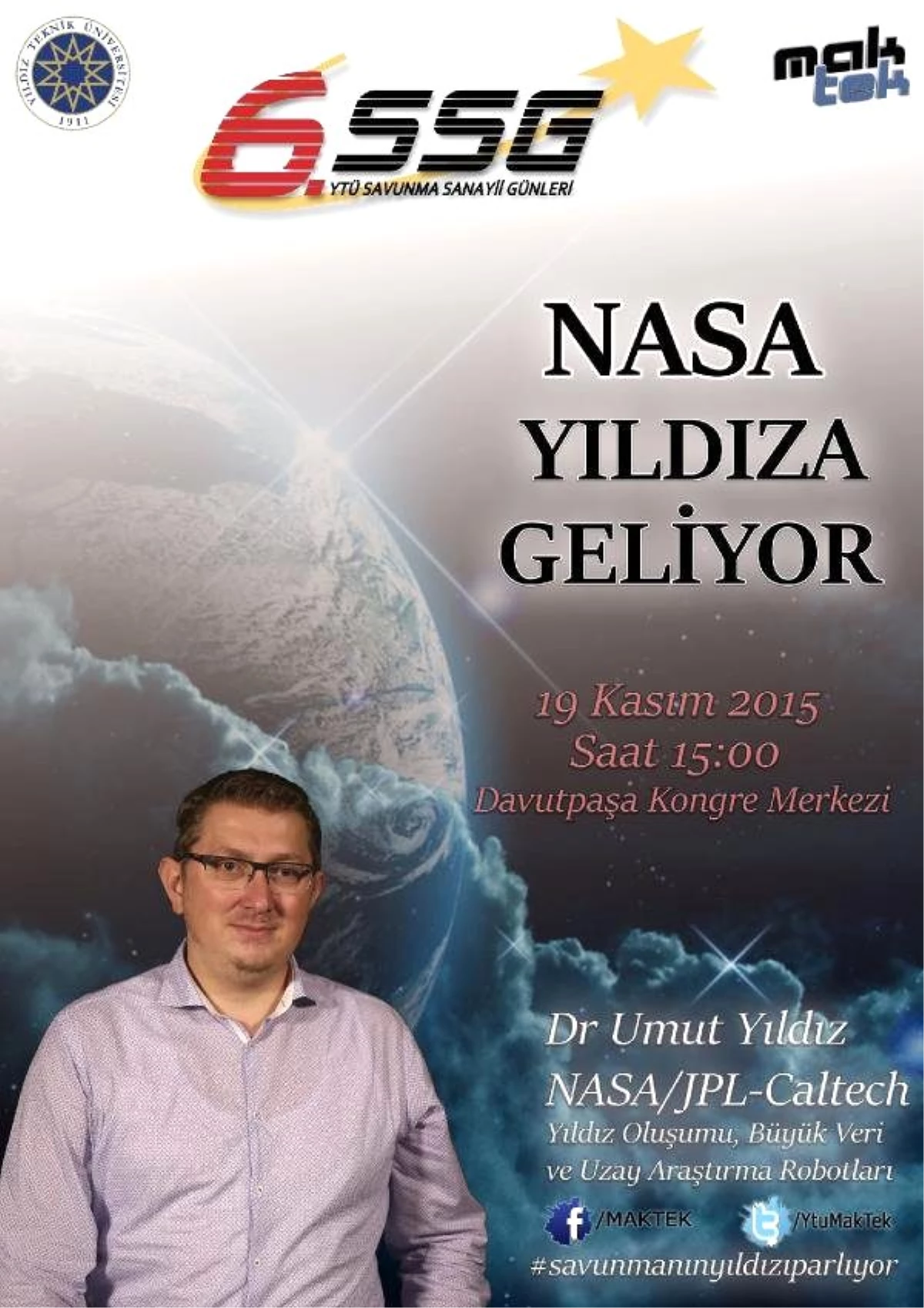 Nasa\'nın Türk Mühendisi Yıldız Teknik Üniversitesi Öğrencileriyle Buluşacak