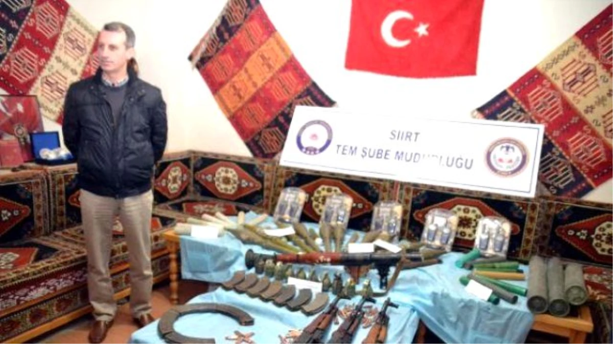 Siirt\'te PKK\'nın Silah ve Mühimmat Ele Geçirildi