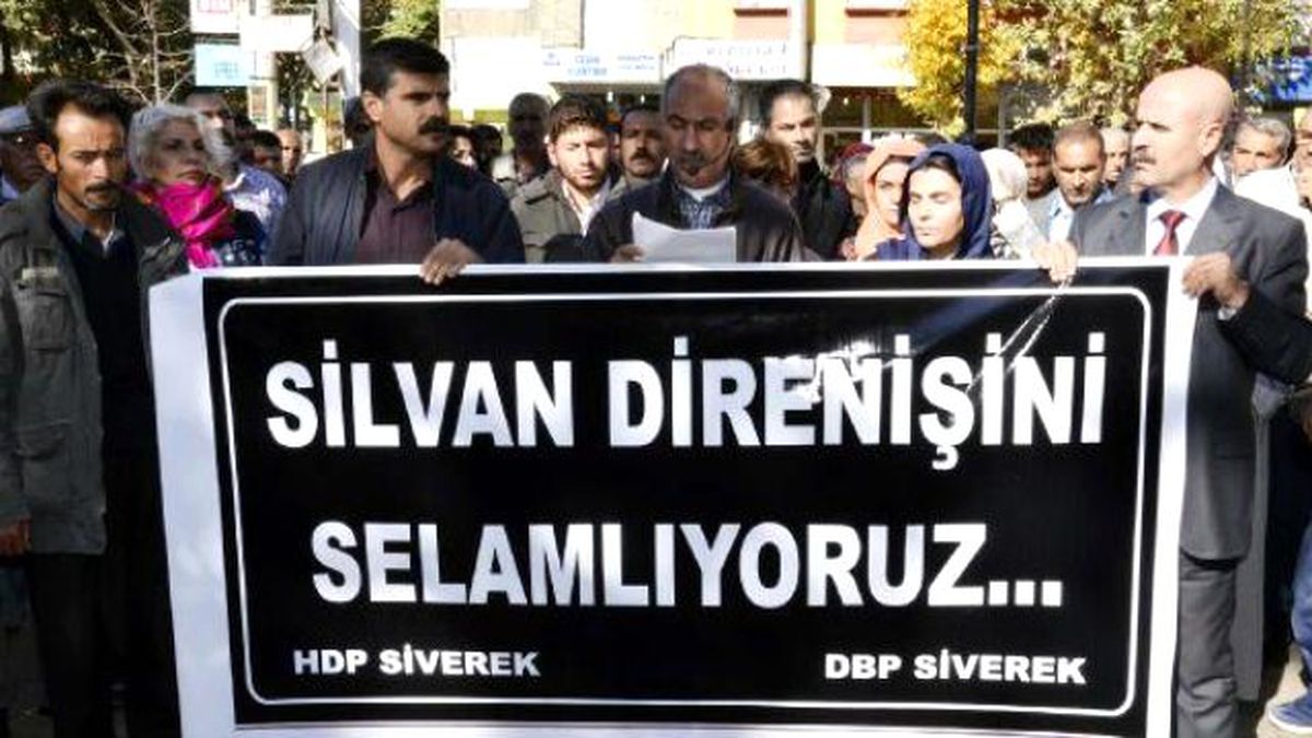 Siverek\'te Hdp\'lilerden Silvan Protestosu