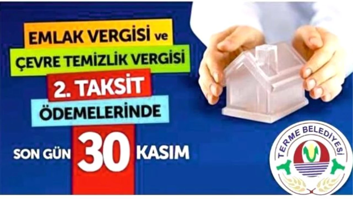 Terme Belediyesi\'nden Vergi Uyarısı