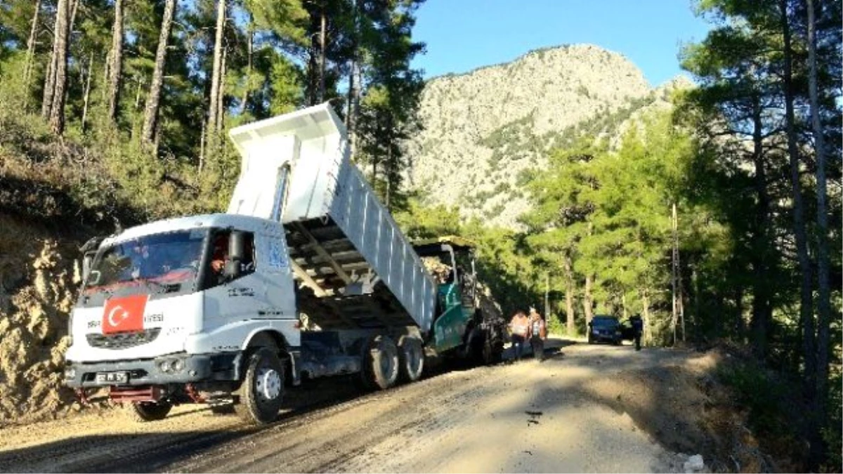 Yazılı Kanyon\'un Asfaltı Isparta Belediyesi\'nden