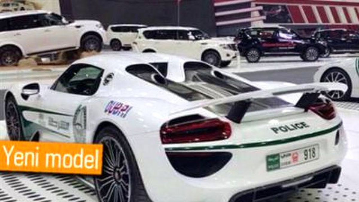 Dubai Polis Filosuna 918 Spyder da Katıldı