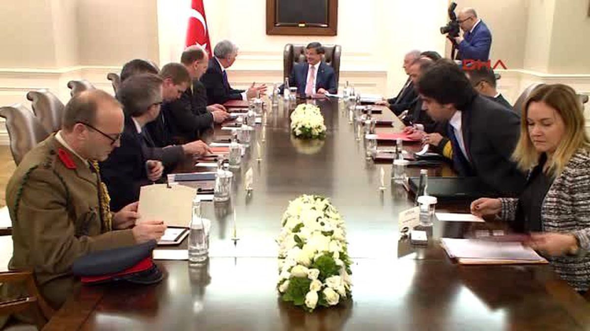 İngiltere Savunma Bakanı Michael Fallon Çankaya Köşkü\'nde