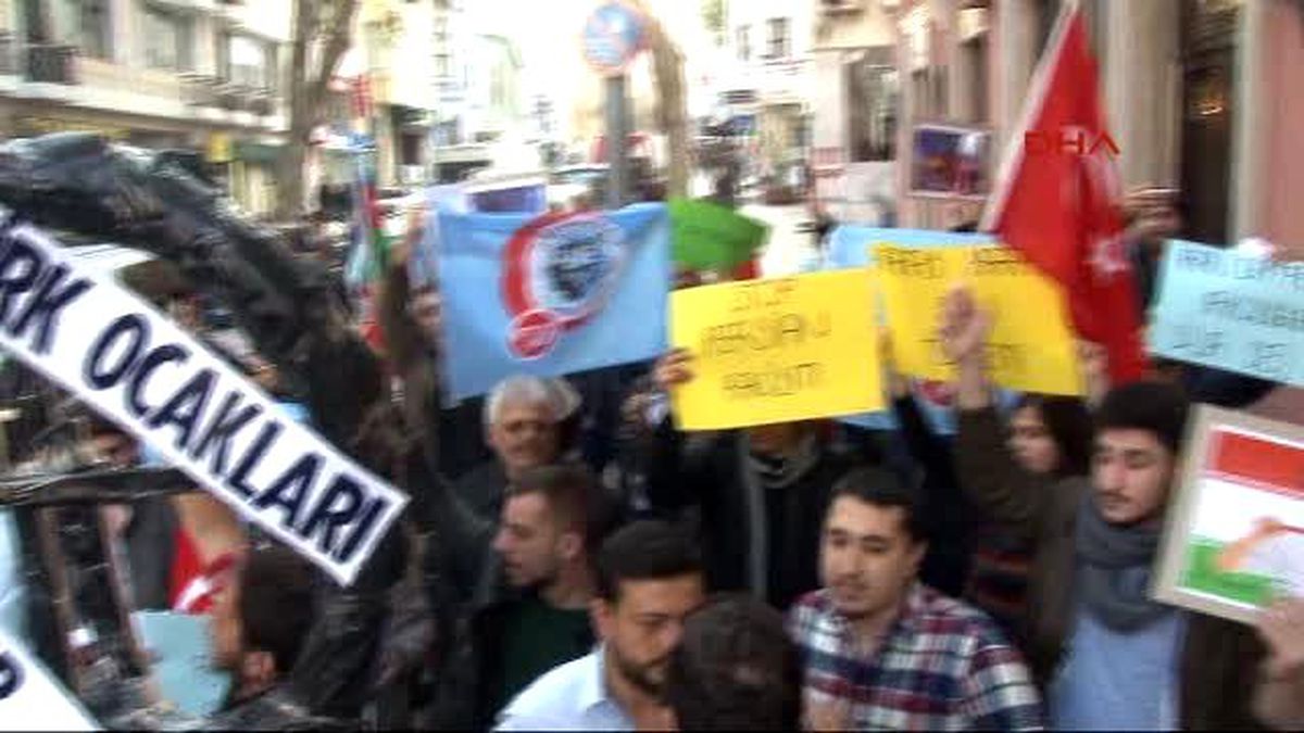İran Konsolosluğu Önünde Eylem