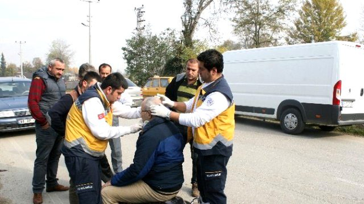 Motosiklet Sürücüsü Yaralandı
