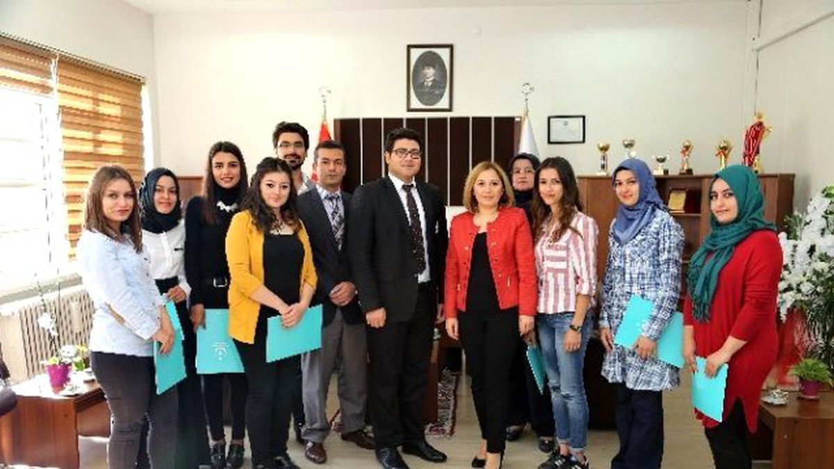 Niğde Üniversitesi Öğrencilerine Teşekkür Belgesi