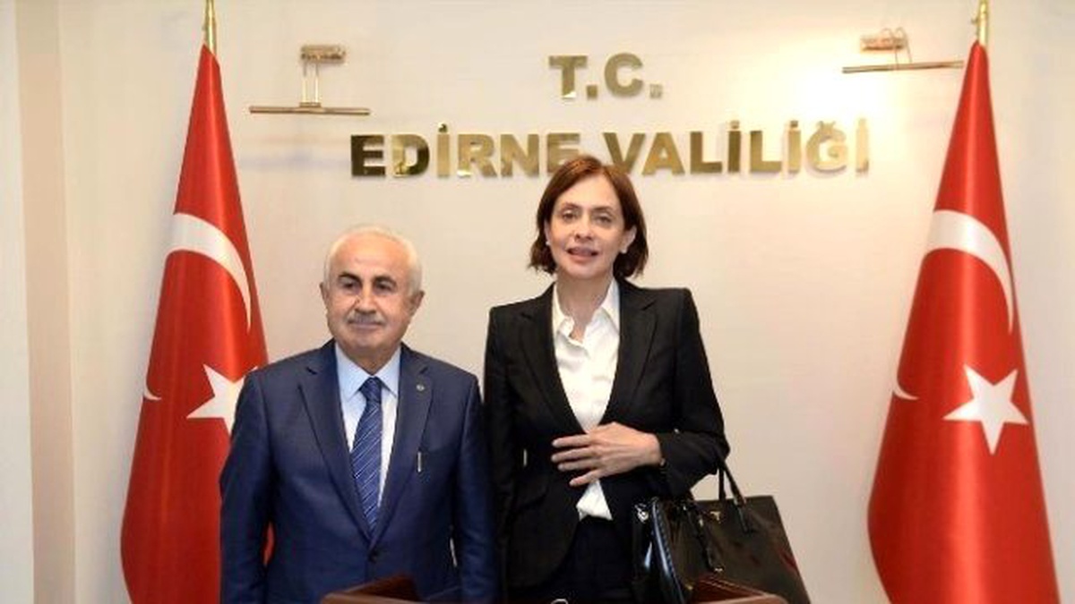 Bulgaristan\'ın Ankara Büyükelçisi Neynsky\'den Edirne Valisi Şahin\'e Ziyaret