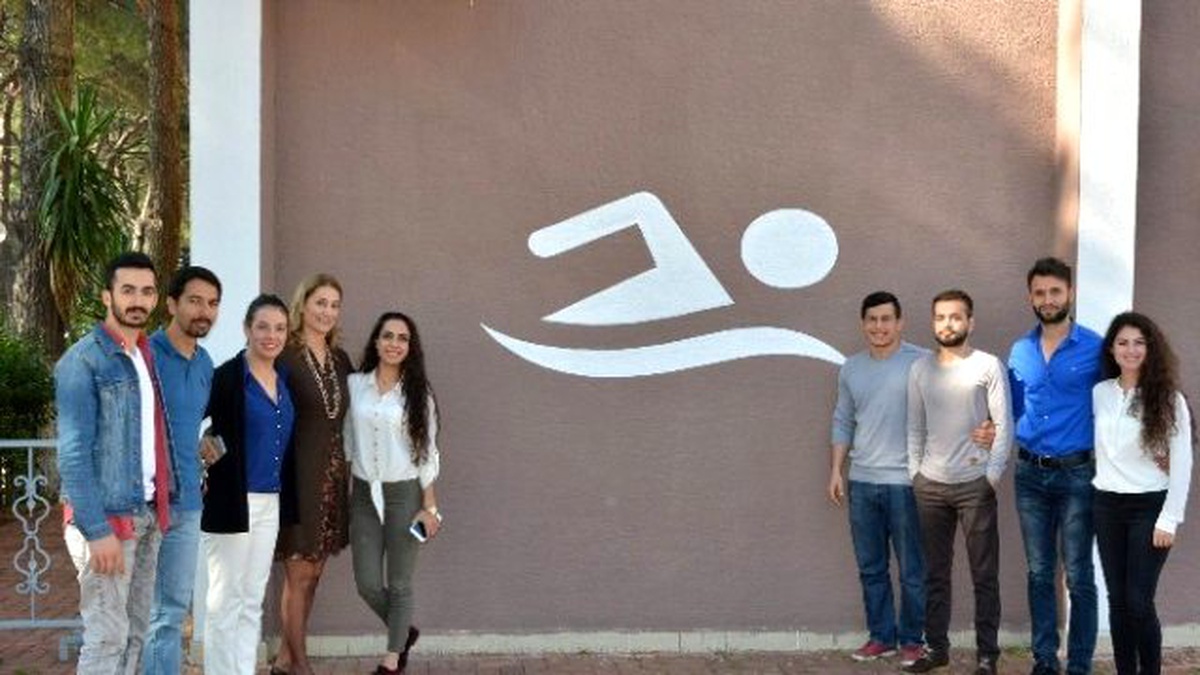 Cbü Besyo Duvarları Branş Logolarıyla Süslendi
