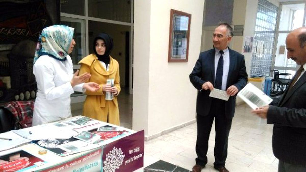 Kelkit\'te Organ Bağışı Standı Kuruldu