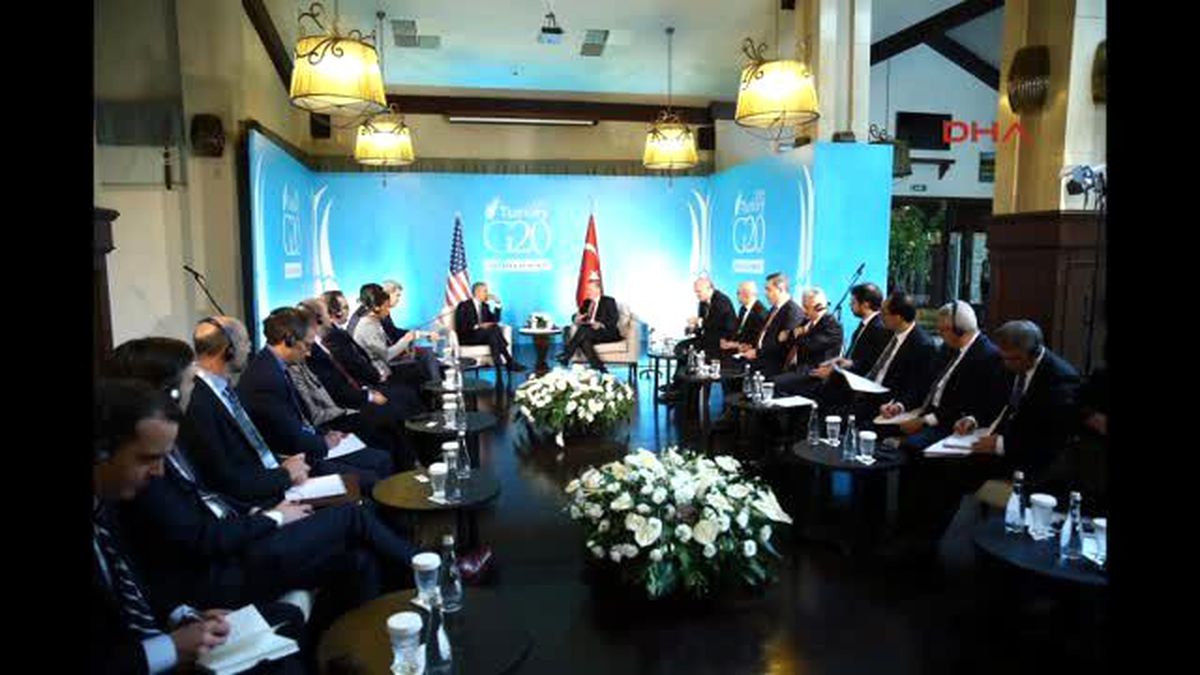 Antalya Erdoğan-Obama Görüşmesi Başladı