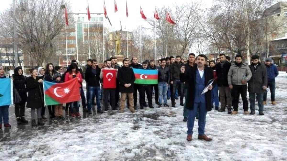 Ardahanlı Ülkücülerden İran Protestosu