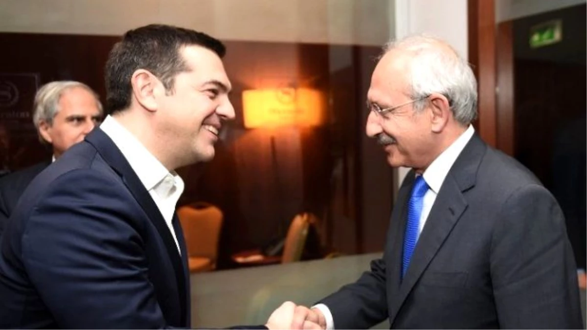 CHP Lideri Kılıçdaroğlu, Yunanistan Başbakanı Çipras ile Görüştü