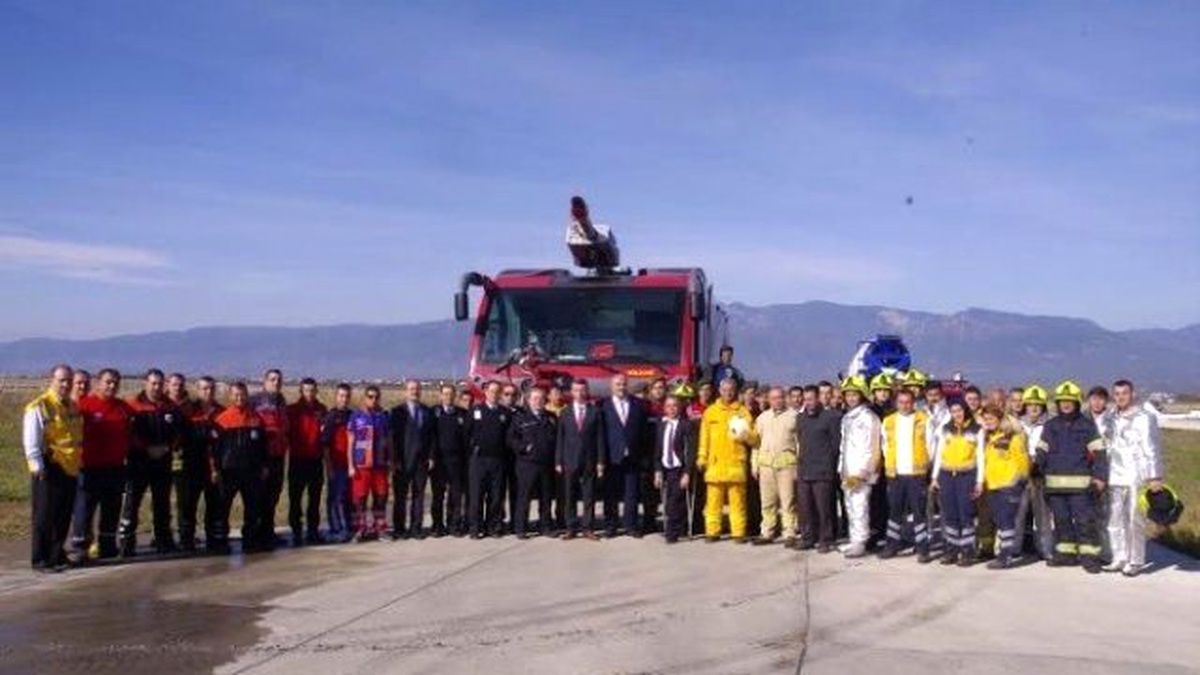 Koca Seyit Havalimanında Yangın Tatbikatı Yapıldı