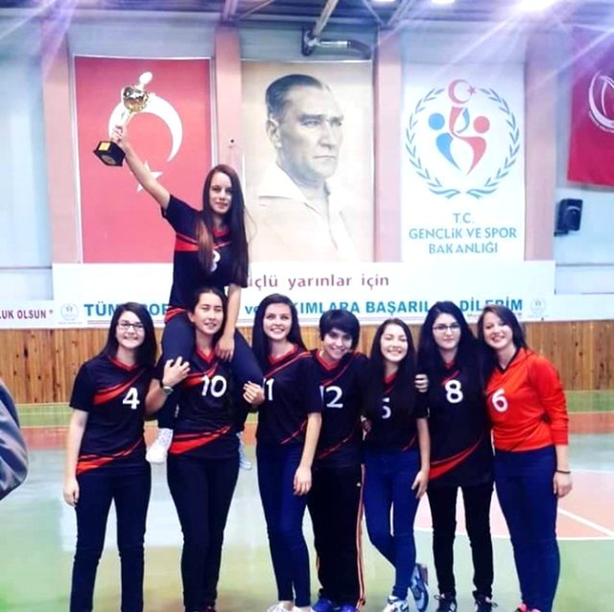 Liseler Arası Kız Hentbol Maçlarında Hayri Mehmet Ürgüplü Anadolu Lisesi İl Birincisi Oldu