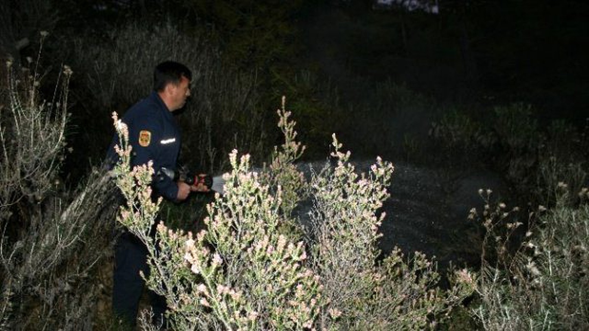 Ormana Atılan İşaret Fişeği Yangın Çıkardı