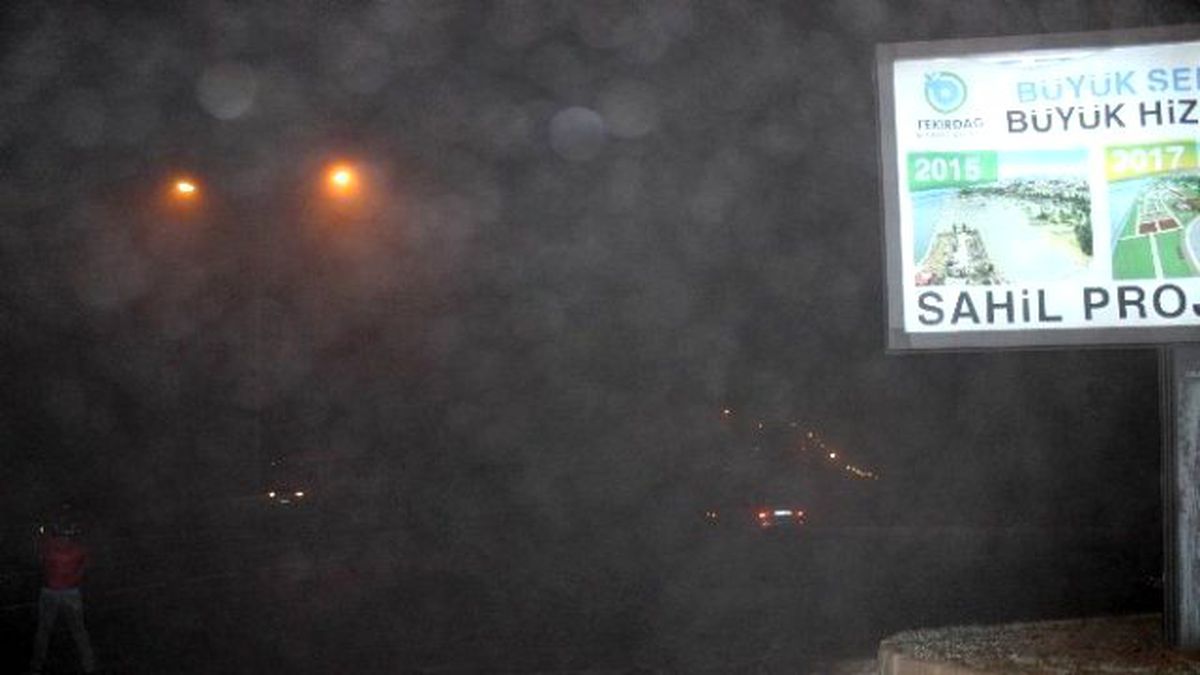 Tekirdağ\'da Yoğun Sis