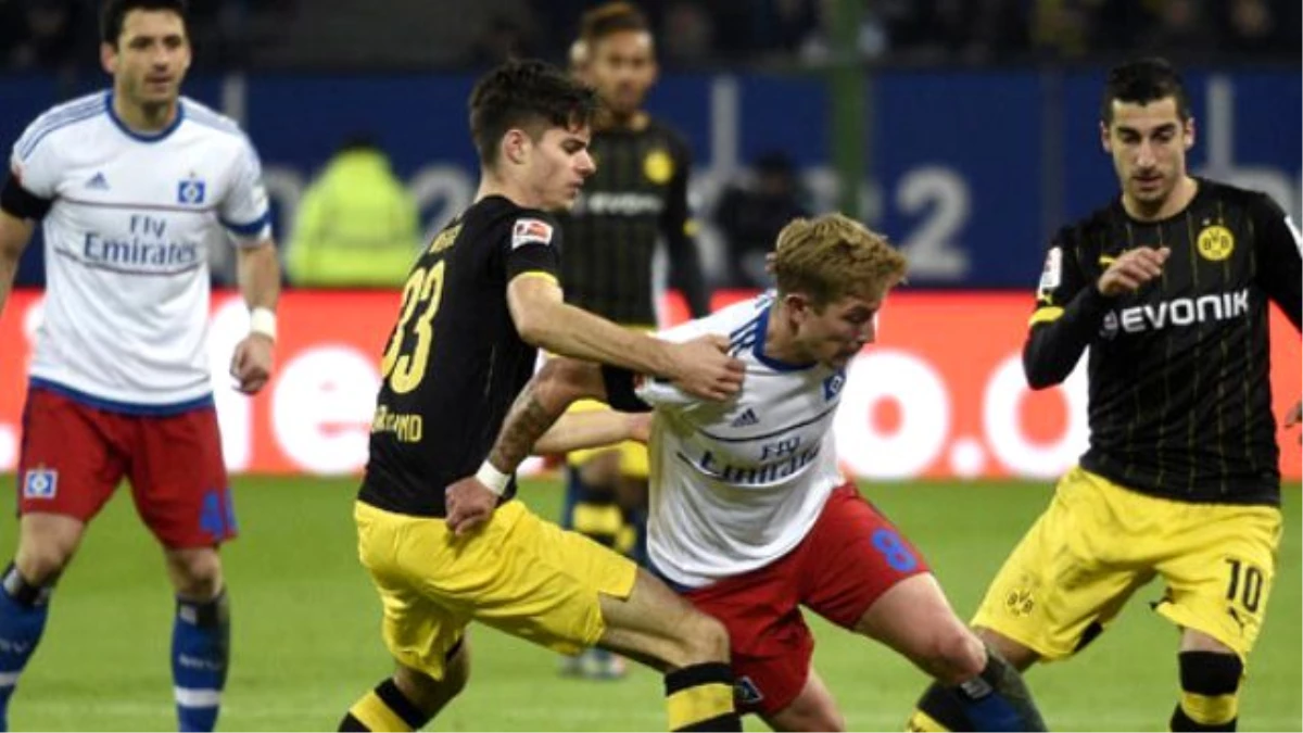 Gergin Maçta Hamburg, Borussia Dortmund\'u 3-1 Yendi