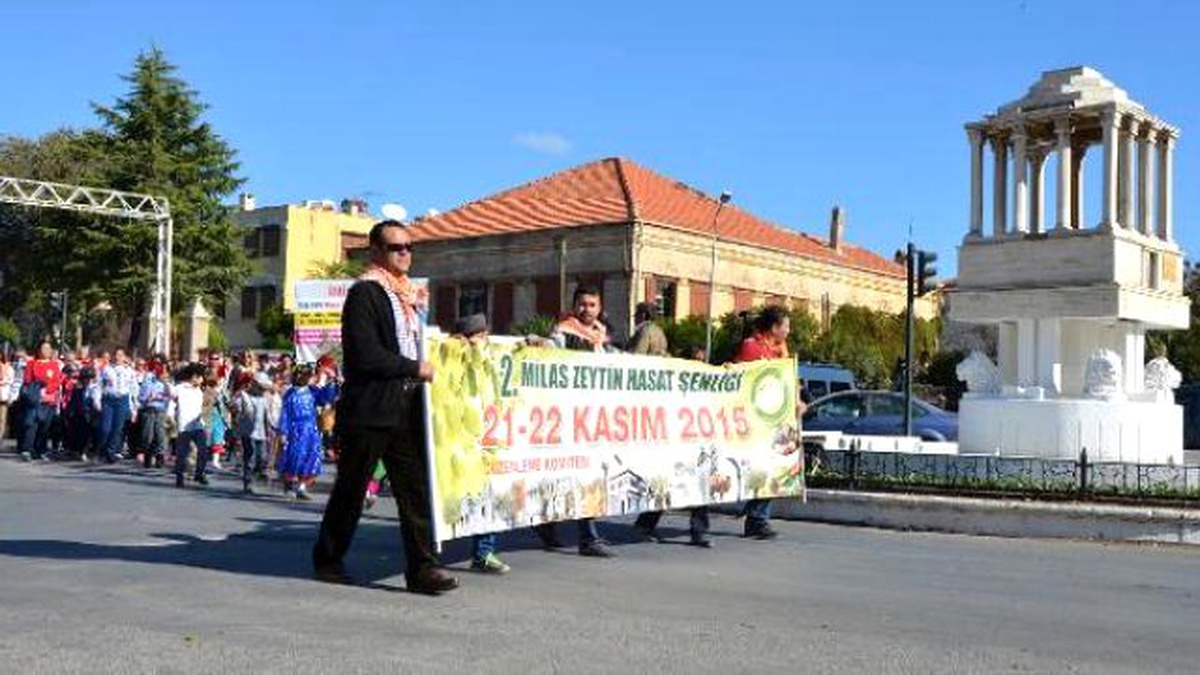 Milas\'ta İkinci Zeytin Hasadı Şenliği Kortej Yürüyüşle Başladı