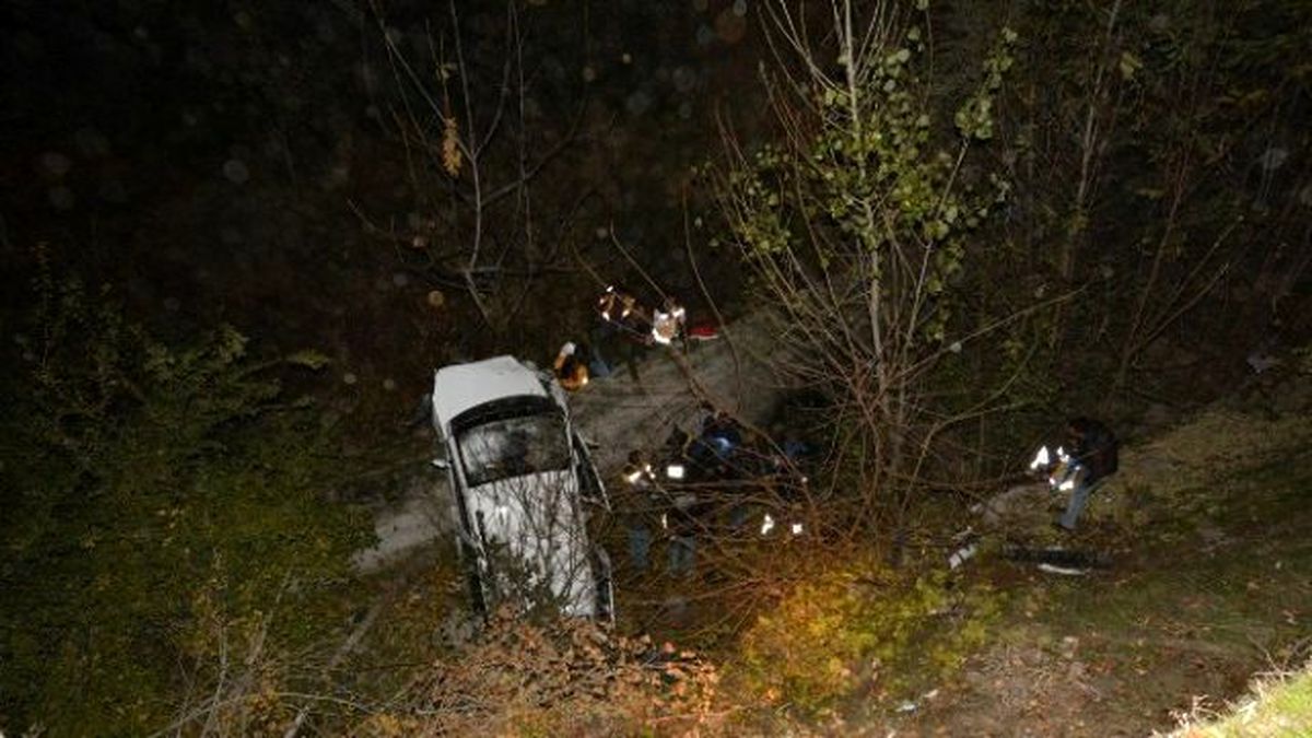 Tunceli\'de Otomobil Dereye Uçtu: 2 Yaralı