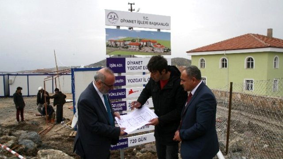 Yozgat Diyanet Eğitim Merkezi İnşaatı Sürüyor
