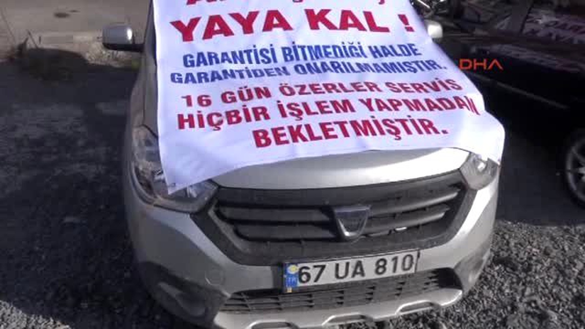 Zonguldak - Aracının Garanti Kapsamında Tamir Edilmemesini Protesto Etti