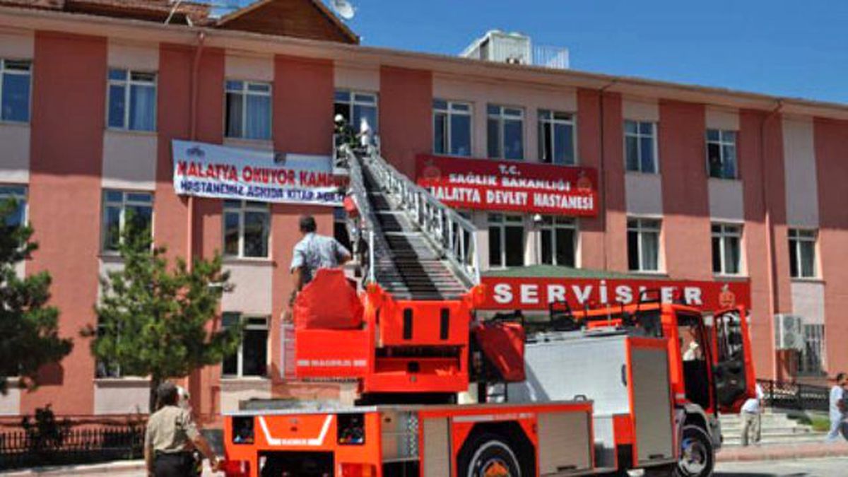 Malatya\'da Hastanede Yangın