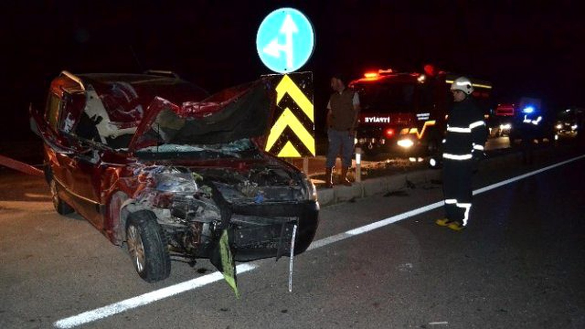 Manisa\'da Otomobil ile Tavuk Yüklü Kamyon Çarpıştı: 2 Yaralı